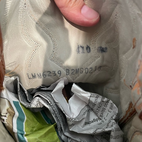 Vintage Larry Mahan Lizard Cowboy Boots - Picture 8 of 8